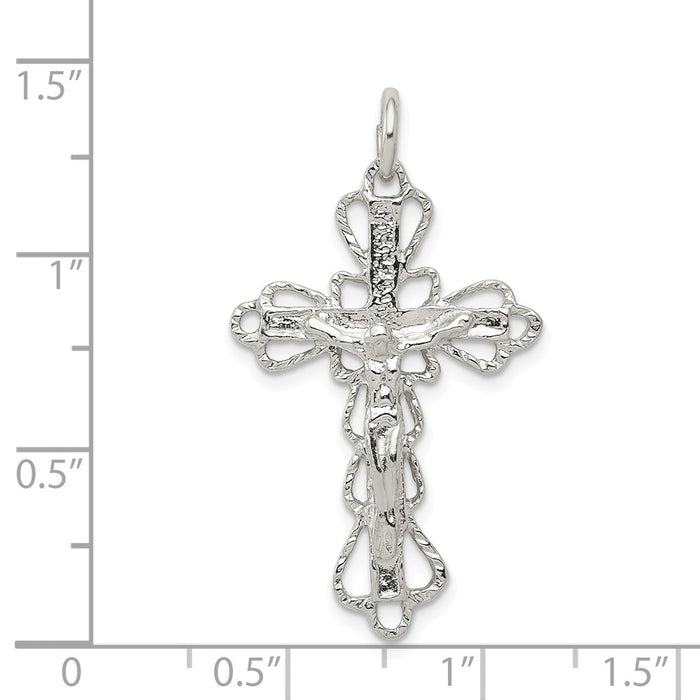 Million Charms 925 Sterling Silver Relgious Crucifix Pendant