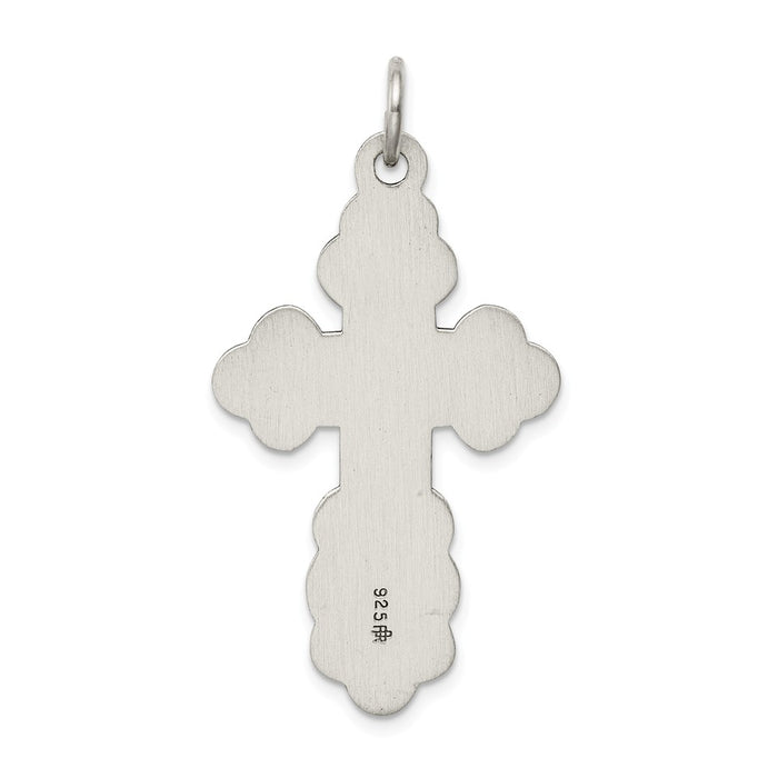 Million Charms 925 Sterling Silver Eastern Orthodox Relgious Cross Pendant