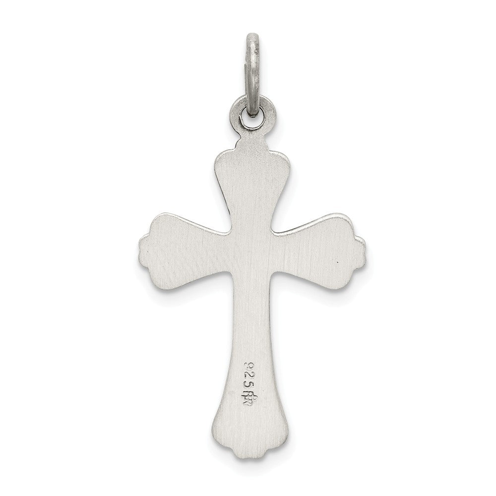 Million Charms 925 Sterling Silver Antiqued Relgious Cross Pendant