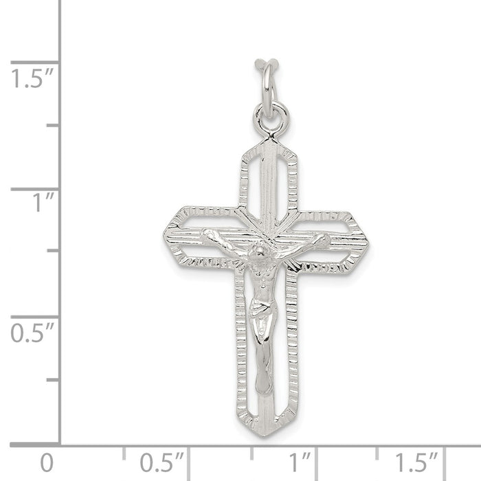 Million Charms 925 Sterling Silver Relgious Crucifix Pendant