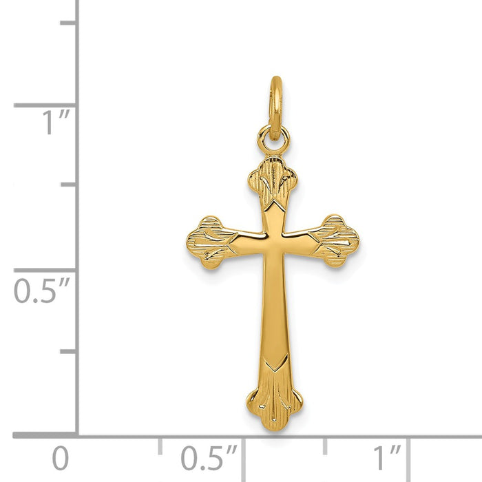 Million Charms 925 Sterling Silver With 18K Plating Relgious Cross Charm