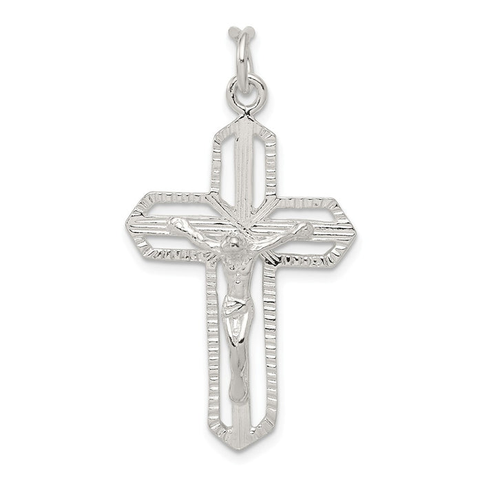 Million Charms 925 Sterling Silver Relgious Crucifix Pendant