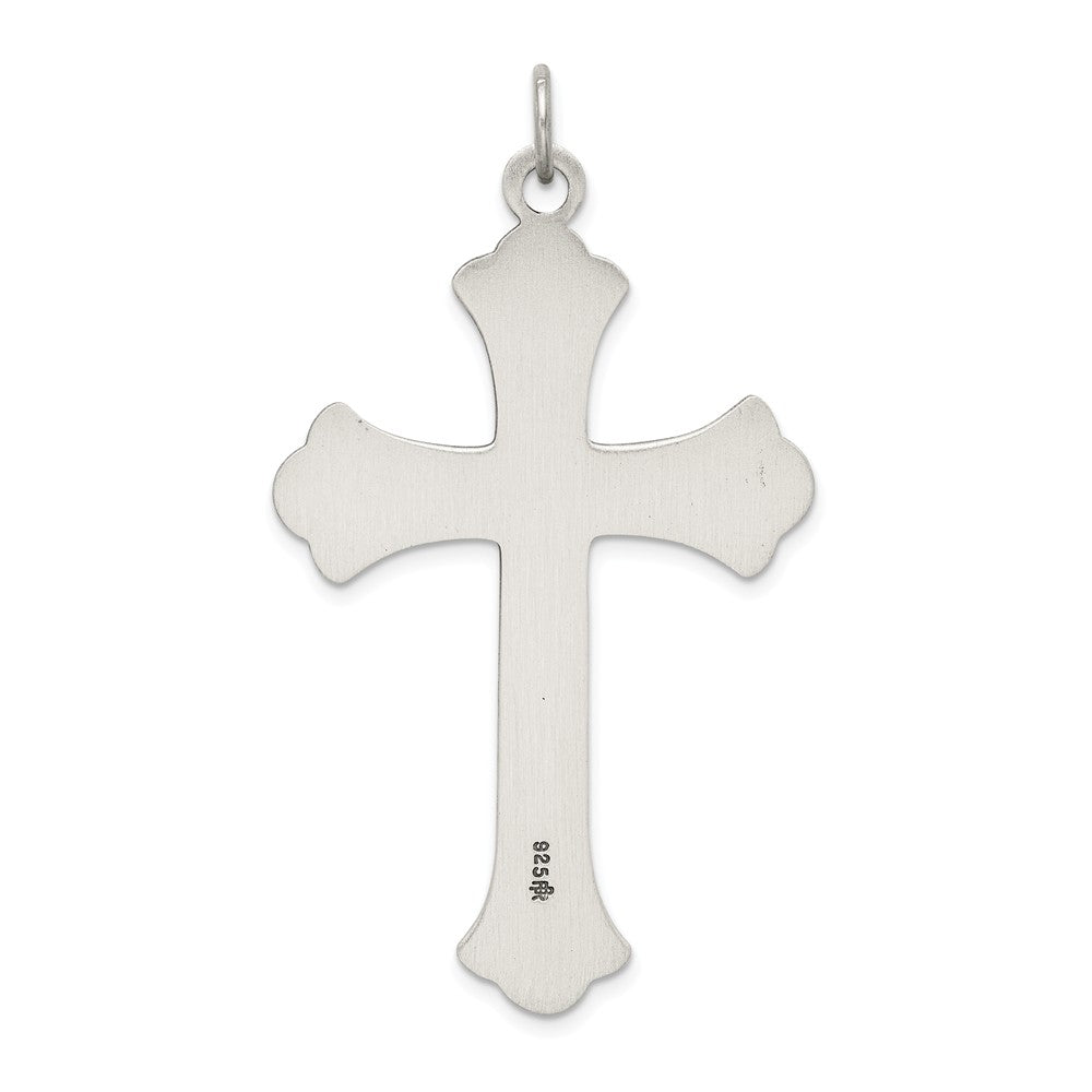 Million Charms 925 Sterling Silver Antiqued Relgious Cross Pendant