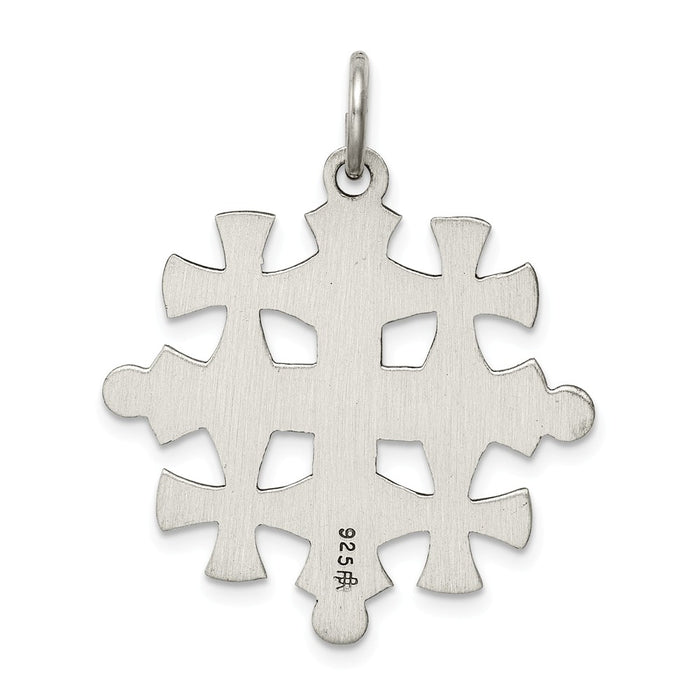 Million Charms 925 Sterling Silver Antiqued Jerusalem Relgious Cross Pendant