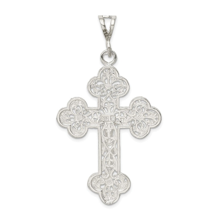 Million Charms 925 Sterling Silver Relgious Crucifix Pendant