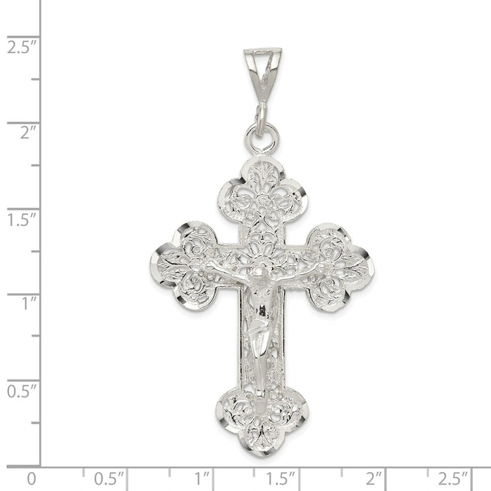 Million Charms 925 Sterling Silver Relgious Crucifix Pendant