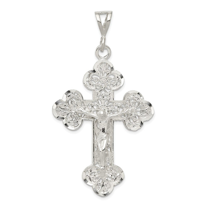 Million Charms 925 Sterling Silver Relgious Crucifix Pendant