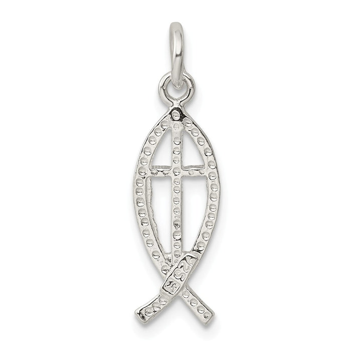 Million Charms 925 Sterling Silver Ichthus (Fish) Charm
