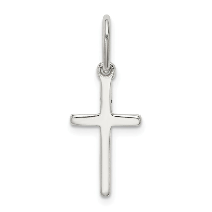 Million Charms 925 Sterling Silver Polished Latin Relgious Cross Charm