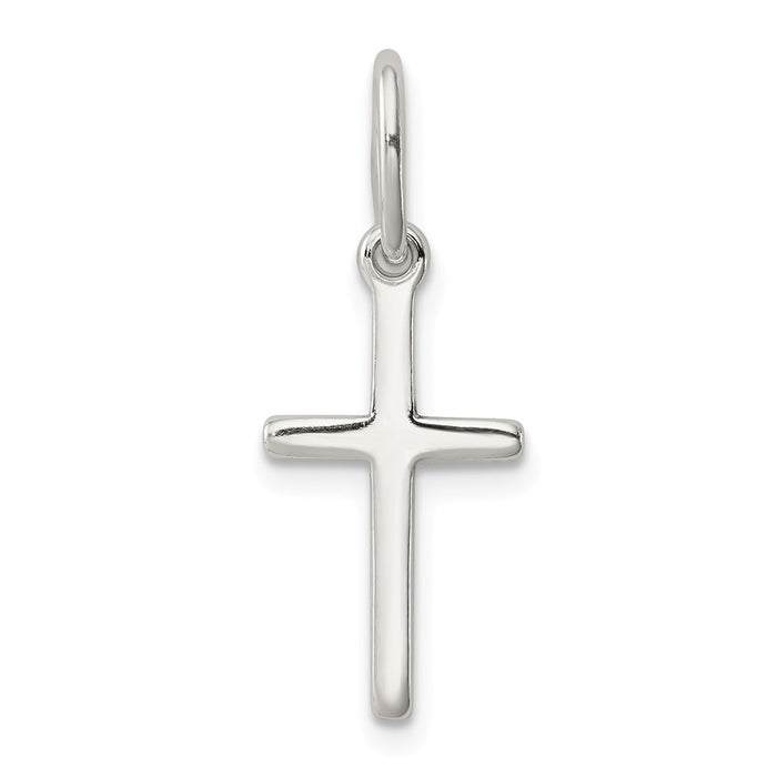 Million Charms 925 Sterling Silver Polished Latin Relgious Cross Charm