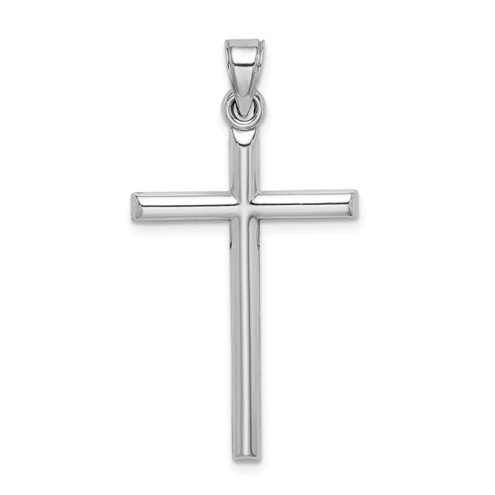 Million Charms 925 Sterling Silver Rhodium-Plated Latin Relgious Cross Pendant