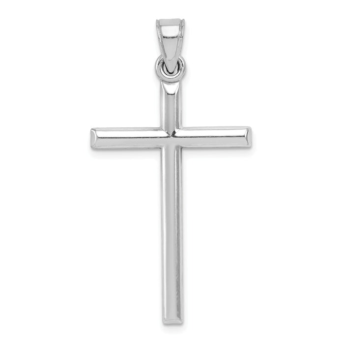 Million Charms 925 Sterling Silver Rhodium-Plated Latin Relgious Cross Pendant