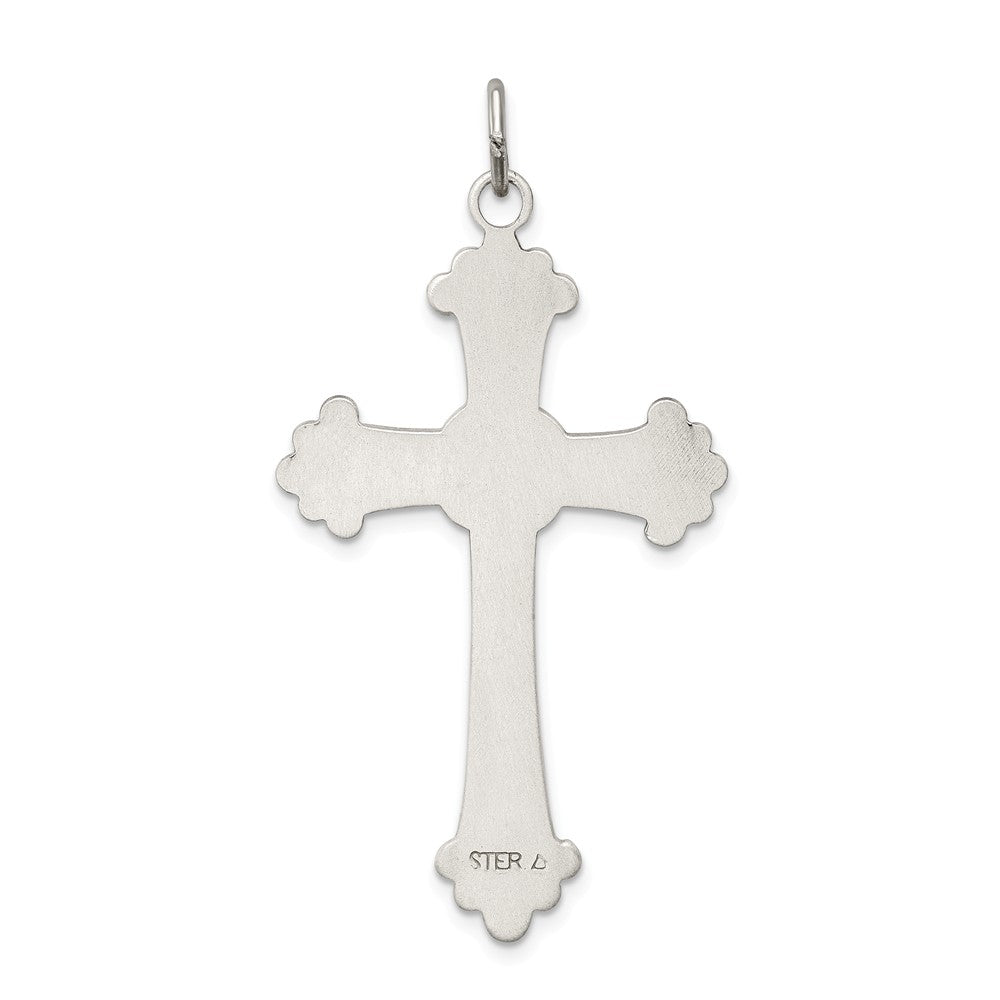 Million Charms 925 Sterling Silver Antiqued Inri Relgious Crucifix Pendant