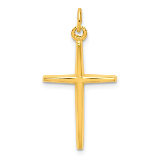Million Charms 925 Sterling Silver & 24K Gold Themed -Plated Passion Relgious Cross Charm