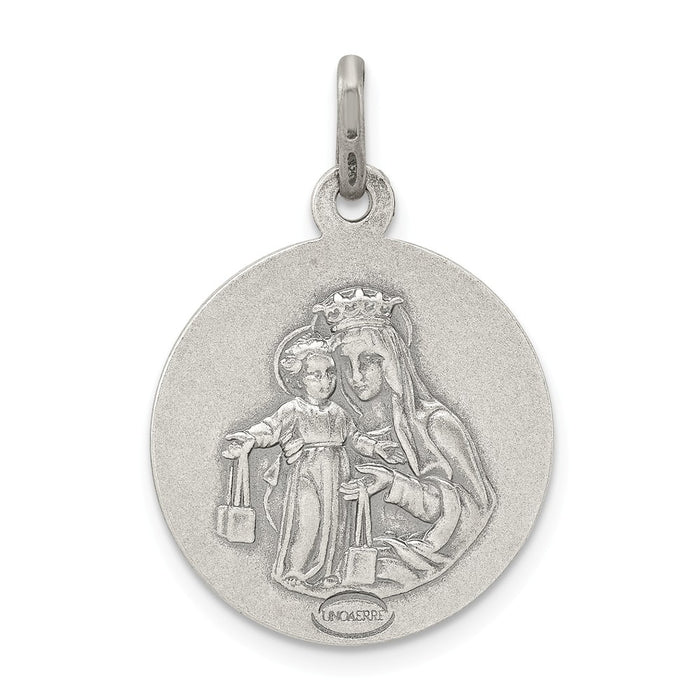 Million Charms 925 Sterling Silver Sacred Heart Of Jesus Medal