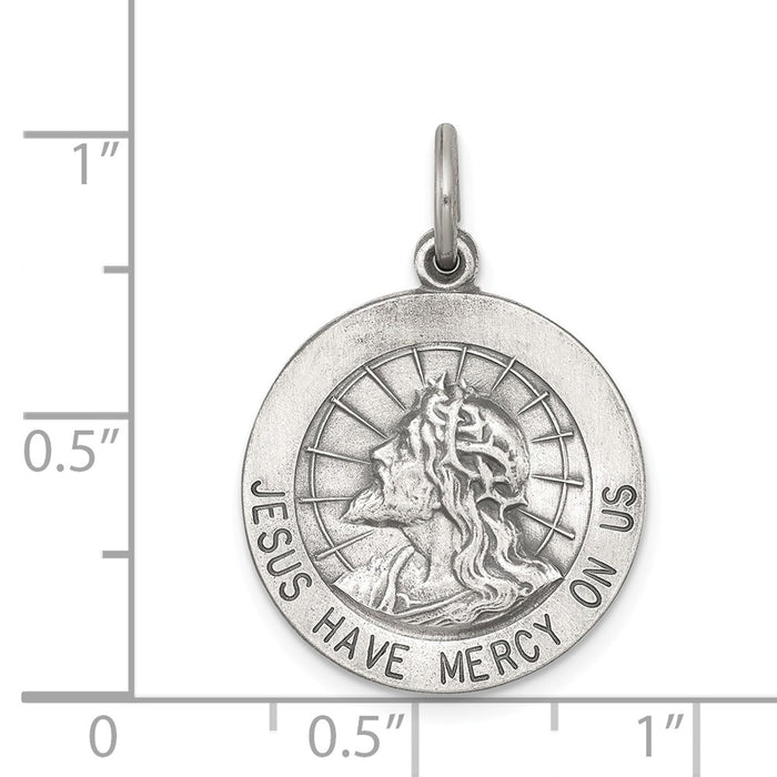 Million Charms 925 Sterling Silver Jesus Have Mercy Medal