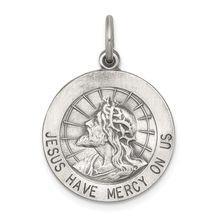 Million Charms 925 Sterling Silver Jesus Have Mercy Medal