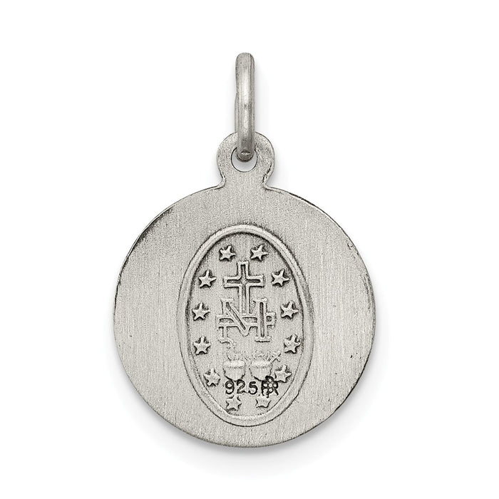 Million Charms 925 Sterling Silver Antiqued Religious Miraculous Medal