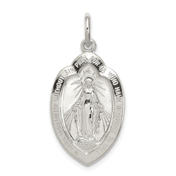 Million Charms 925 Sterling Silver Religious Miraculous Medal