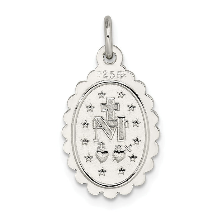 Million Charms 925 Sterling Silver Religious Miraculous Medal