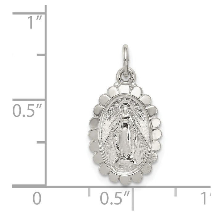 Million Charms 925 Sterling Silver Religious Miraculous Medal