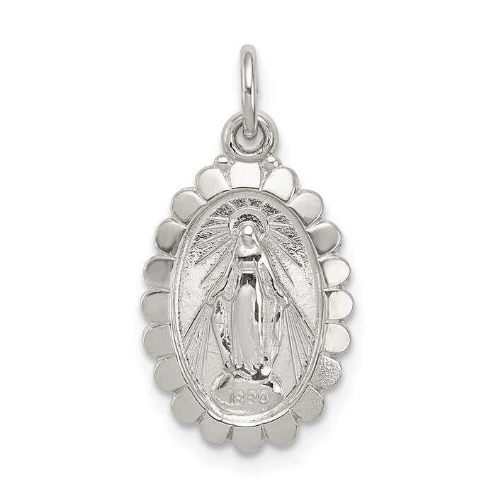 Million Charms 925 Sterling Silver Religious Miraculous Medal