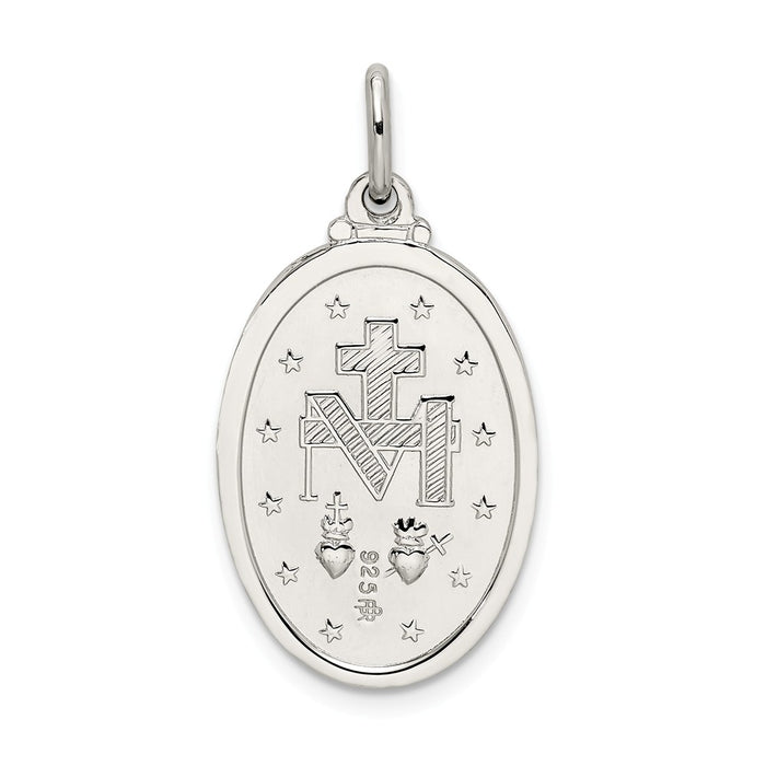 Million Charms 925 Sterling Silver Religious Miraculous Medal