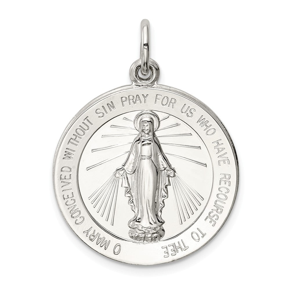 Million Charms 925 Sterling Silver Religious Miraculous Medal