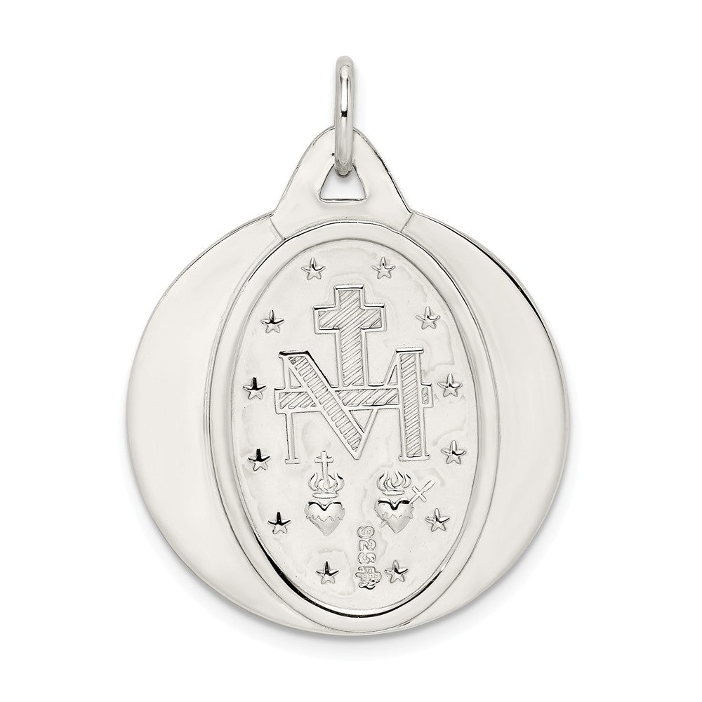 Million Charms 925 Sterling Silver Religious Miraculous Medal