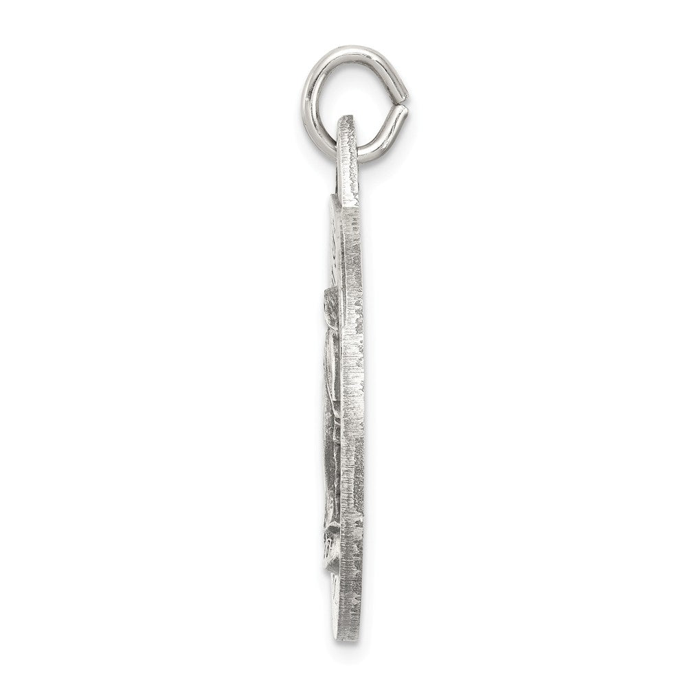Million Charms 925 Sterling Silver Antiqued Religious Miraculous Medal