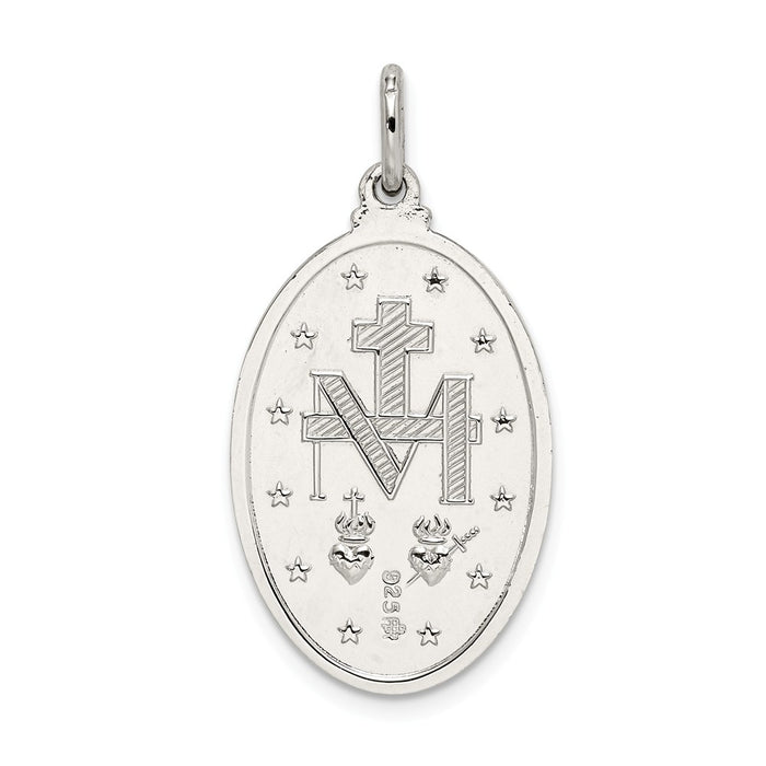 Million Charms 925 Sterling Silver Religious Miraculous Medal