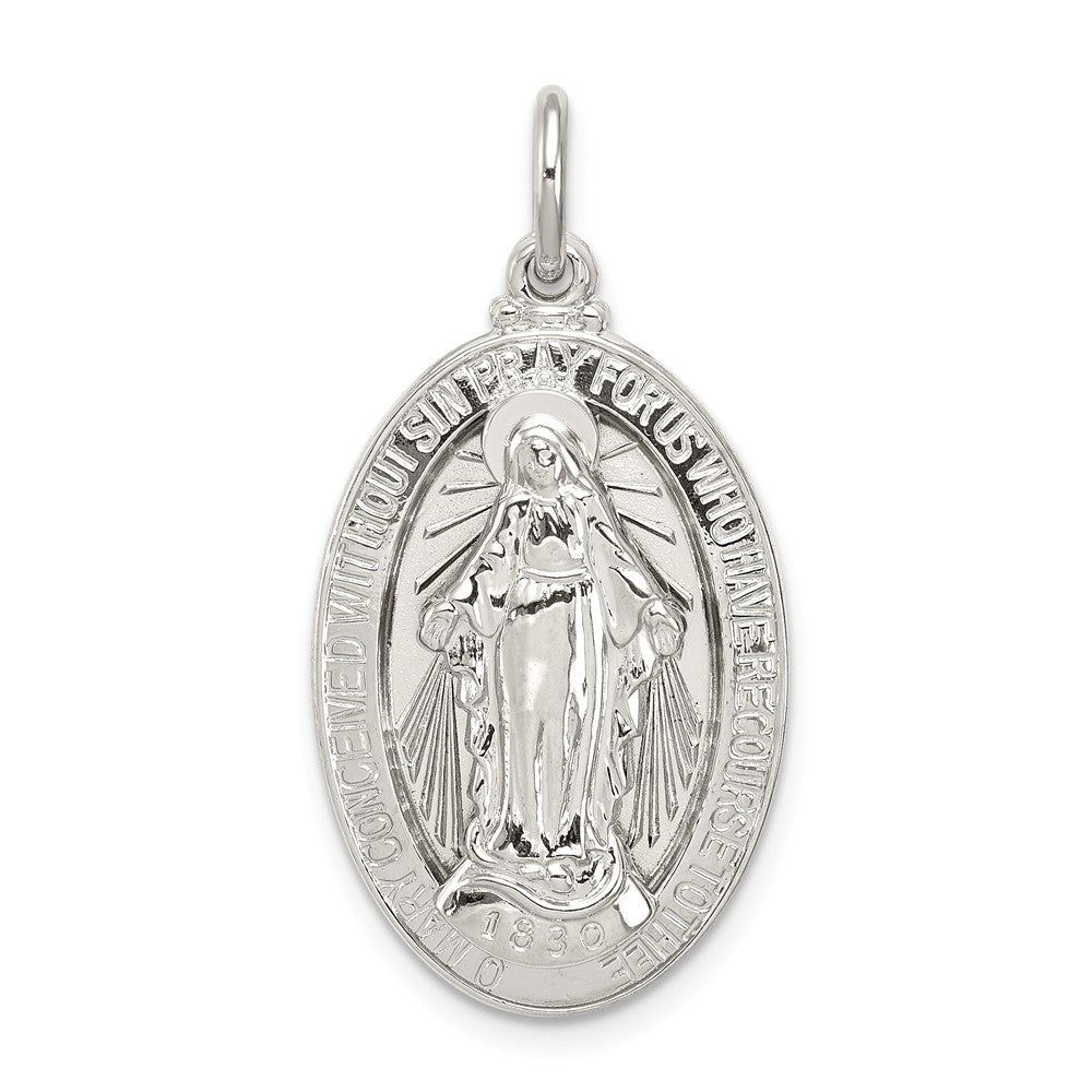 Million Charms 925 Sterling Silver Religious Miraculous Medal