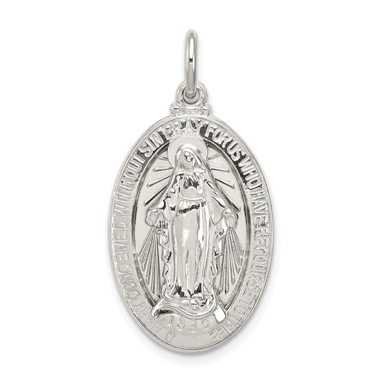 Million Charms 925 Sterling Silver Religious Miraculous Medal