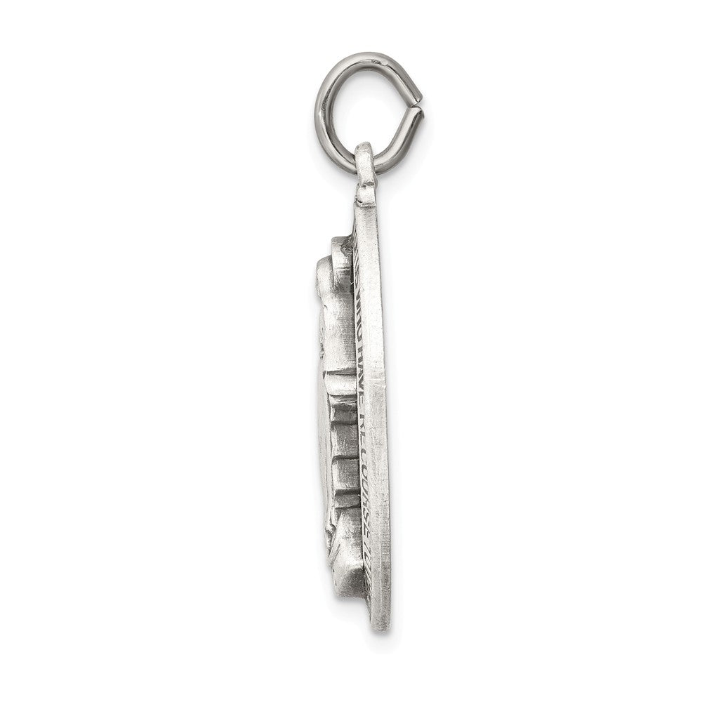 Million Charms 925 Sterling Silver Antiqued Religious Miraculous Medal