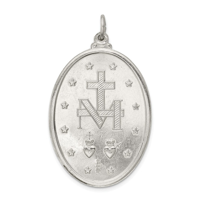 Million Charms 925 Sterling Silver Religious Miraculous Medal