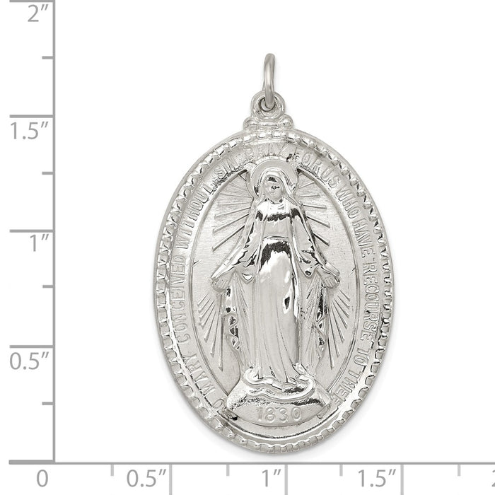 Million Charms 925 Sterling Silver Religious Miraculous Medal