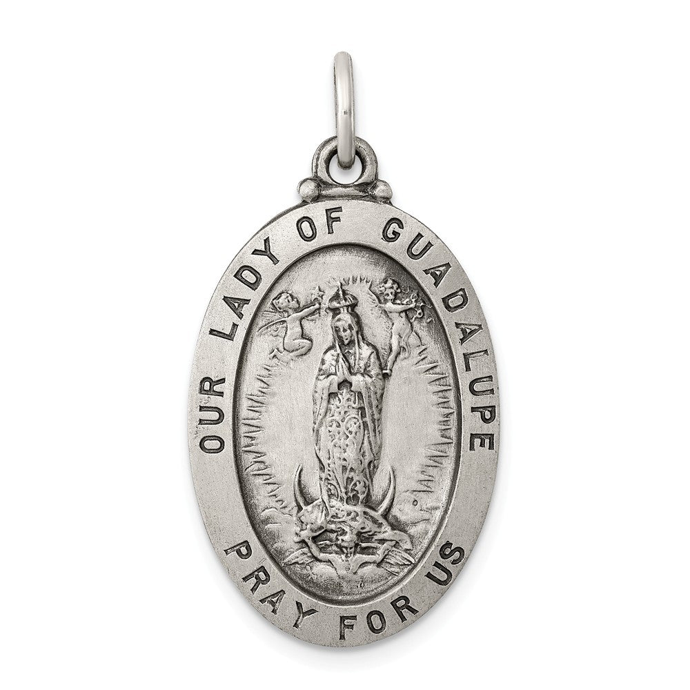 Million Charms 925 Sterling Silver Relgious Our Lady Of Guadalupe Medal