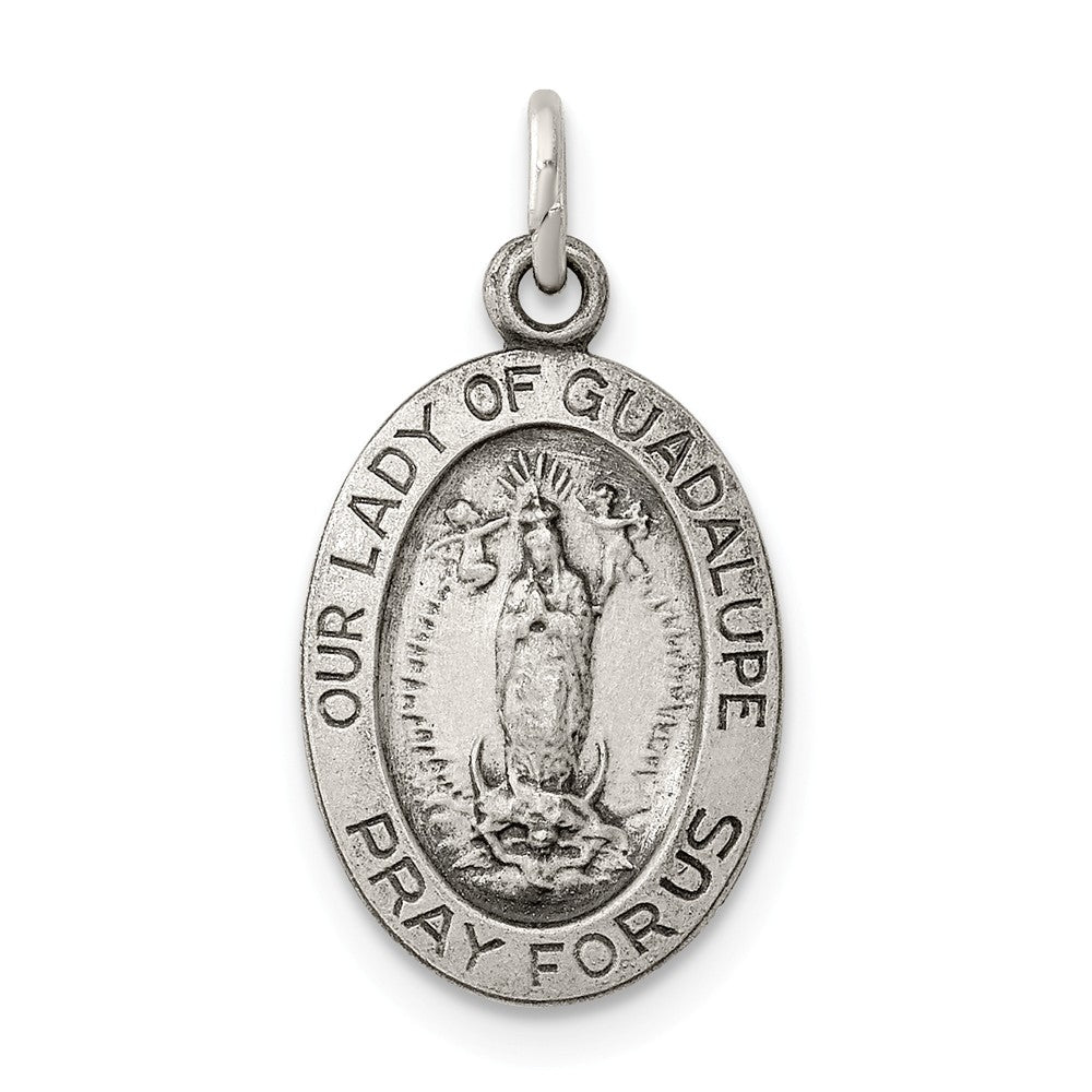 Million Charms 925 Sterling Silver Relgious Our Lady Of Guadalupe Medal
