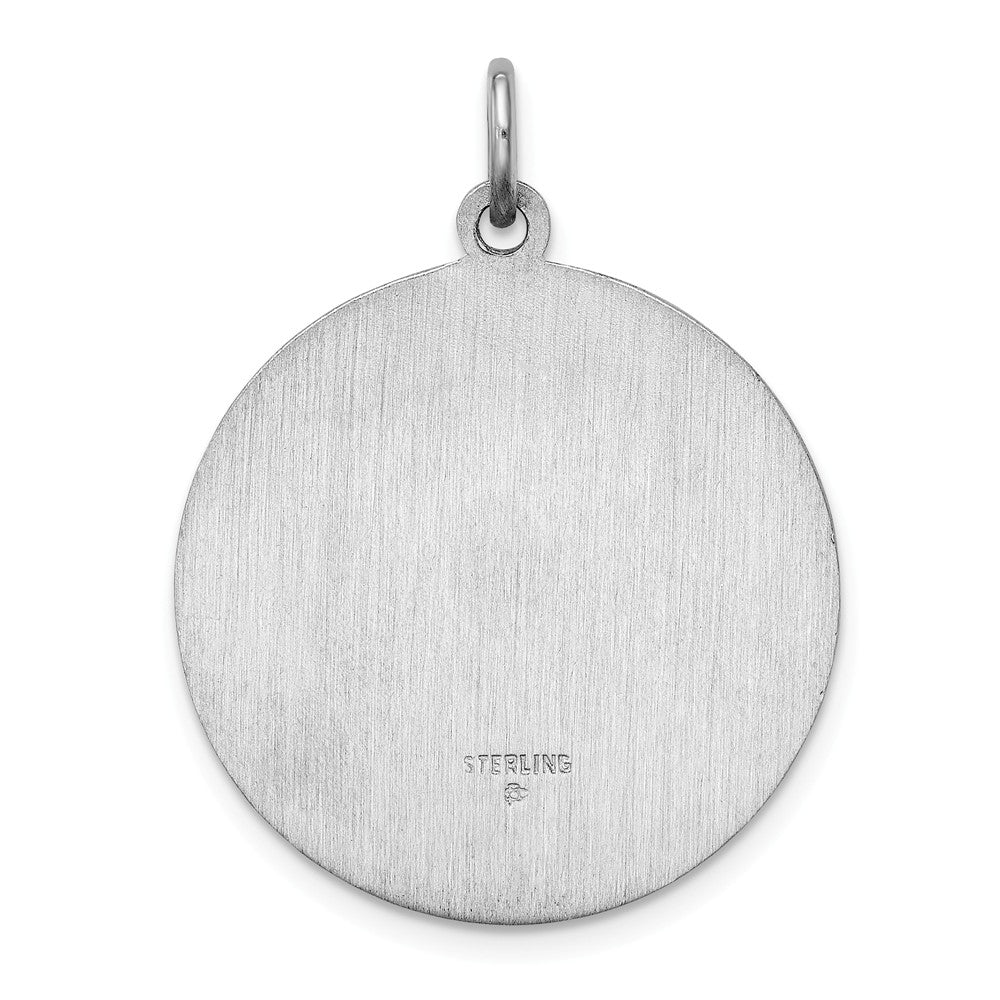 Million Charms 925 Sterling Silver Rhodium-Plated Relgious Our Lady Of Guadalupe Medal