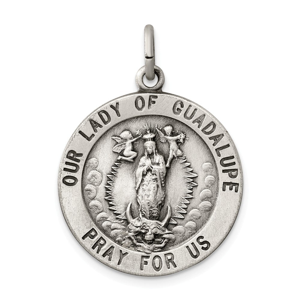 Million Charms 925 Sterling Silver Relgious Our Lady Of Guadalupe Medal