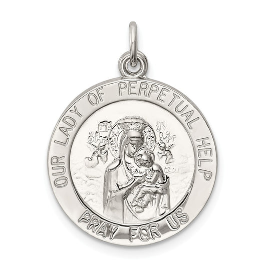 Million Charms 925 Sterling Silver Relgious Our Lady Of Perpetual Help Medal