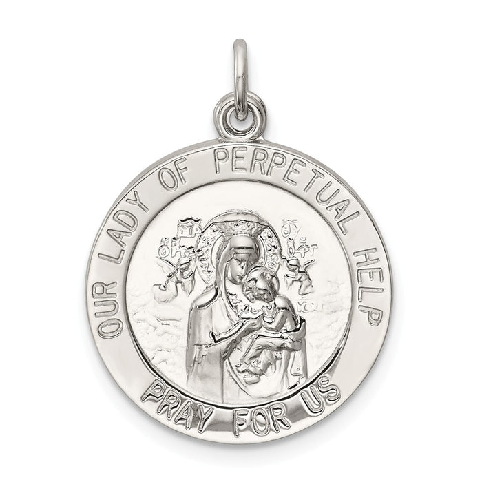 Million Charms 925 Sterling Silver Relgious Our Lady Of Perpetual Help Medal