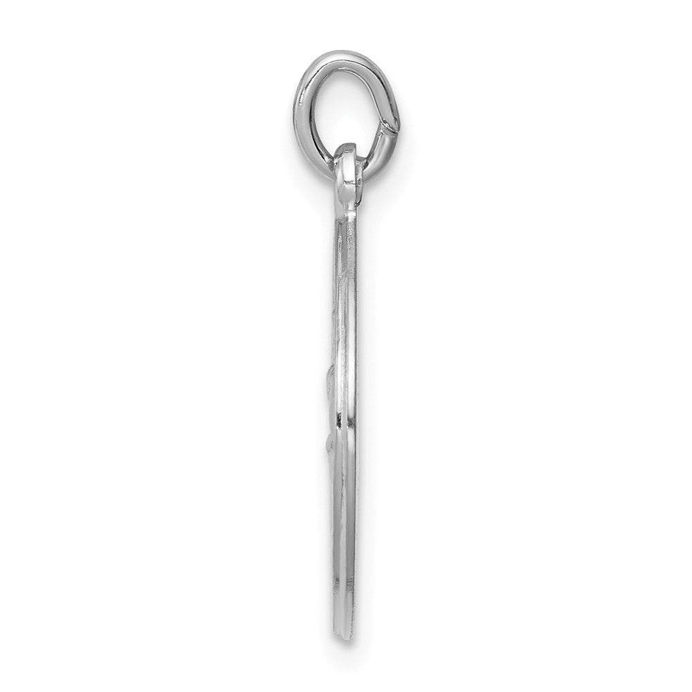 Million Charms 925 Sterling Silver Rhodium-Plated Religious Saint Christopher Medal