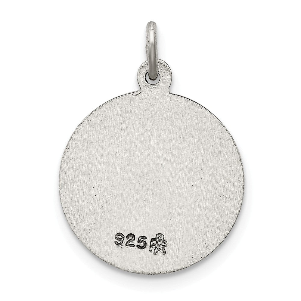 Million Charms 925 Sterling Silver Antiqued Religious Saint Joseph Medal