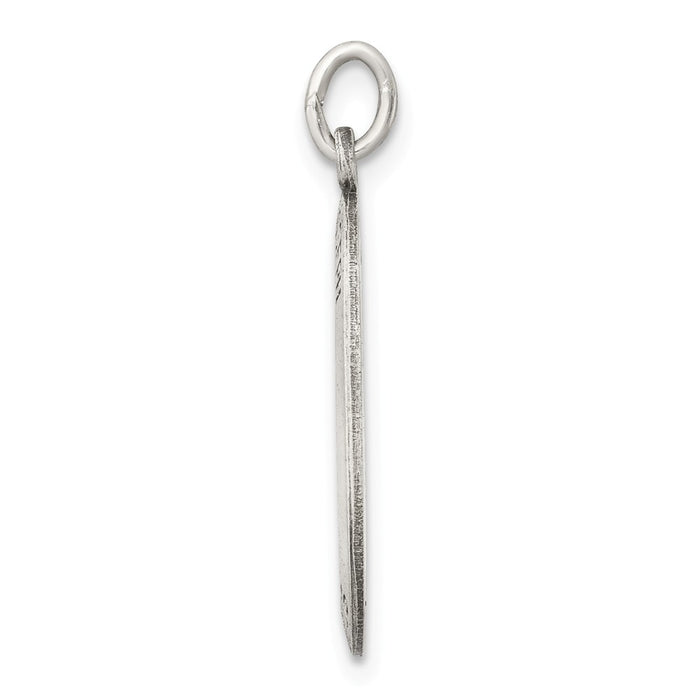 Million Charms 925 Sterling Silver Antiqued Religious Saint Joseph Medal