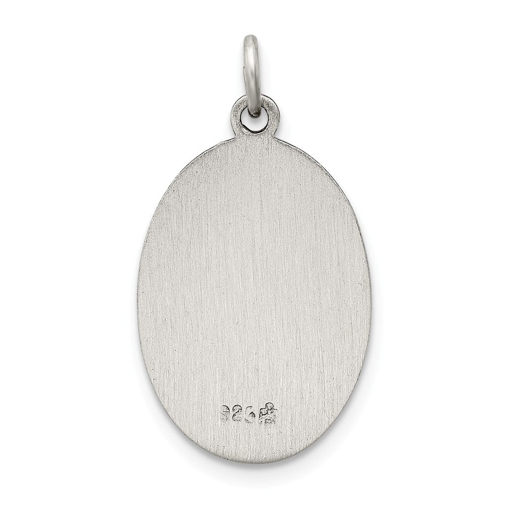 Million Charms 925 Sterling Silver Antiqued Religious Saint Joseph Medal