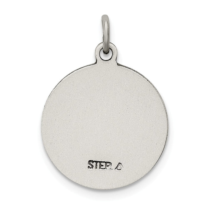 Million Charms 925 Sterling Silver Religious Saint Lucy Medal