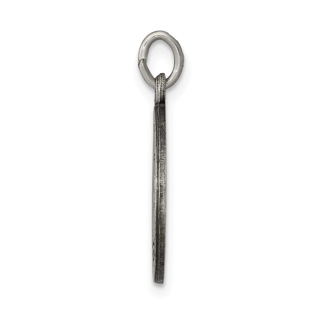 Million Charms 925 Sterling Silver Antiqued Religious Saint Luke Medal