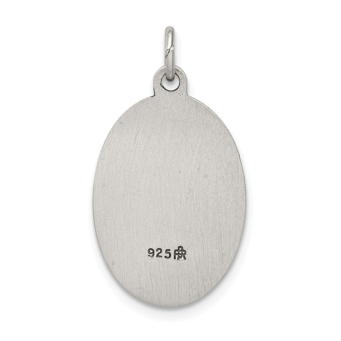 Million Charms 925 Sterling Silver Antiqued Religious Saint Anthony Medal