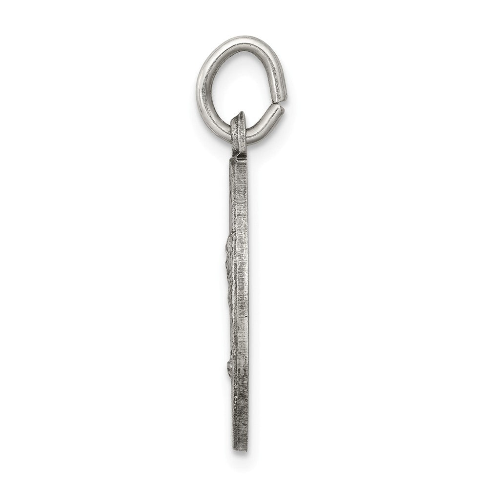 Million Charms 925 Sterling Silver Antiqued Religious Saint Andrew Medal